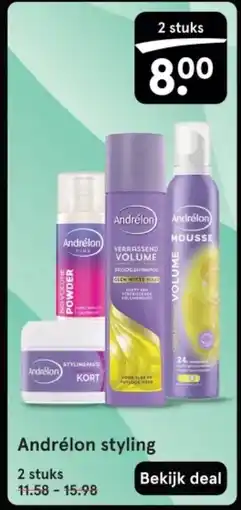 Etos Andrélon styling aanbieding