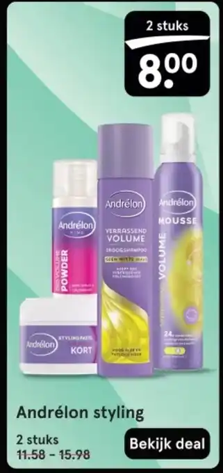 Etos Andrélon styling aanbieding