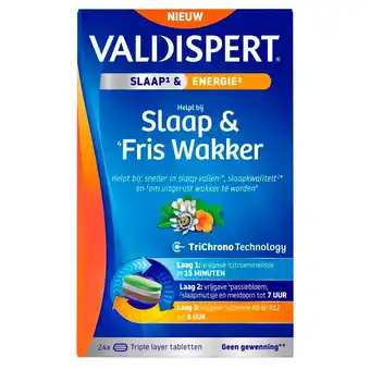 Kruidvat Valdispert Slaap & Fris Wakker Triple Layer Tabletten aanbieding