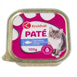 Kruidvat Kruidvat Paté met Zeevis Kattenvoer aanbieding