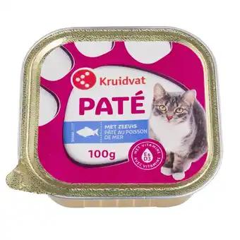 Kruidvat Kruidvat Paté met Zeevis Kattenvoer aanbieding