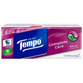 Kruidvat Tempo Complete Care Zakdoekjes aanbieding