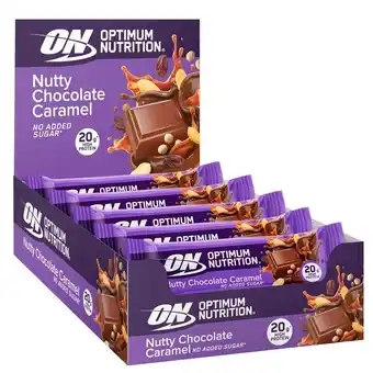 Kruidvat Optimum Nutrition Nutty Chocolate Caramel Protein Bar aanbieding