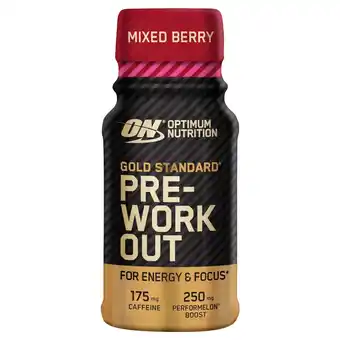 Kruidvat Optimum Nutrition Gold Standard Mixed Berry Pre-Workout Shot aanbieding