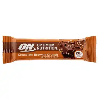 Kruidvat Optimum Nutrition Chocolate Brownie Crunch Protein Bar aanbieding