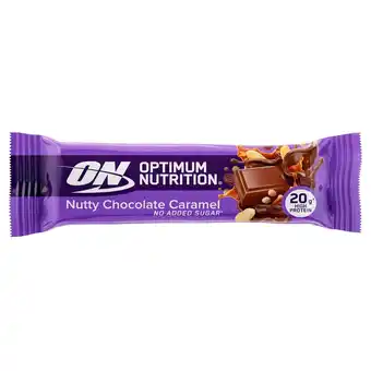 Kruidvat Optimum Nutrition Nutty Chocolate Caramel Proteïnereep aanbieding