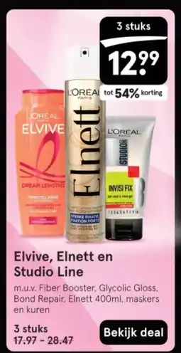Etos Elvive, Elnett en Studio Line aanbieding