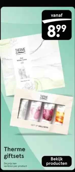Etos Therme giftsets aanbieding