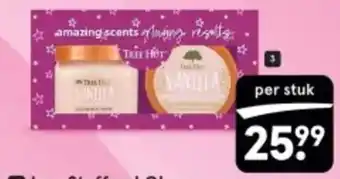 Etos Tree Hut Xmas set Vanilla Sugar Scrub en Whipped body butter aanbieding