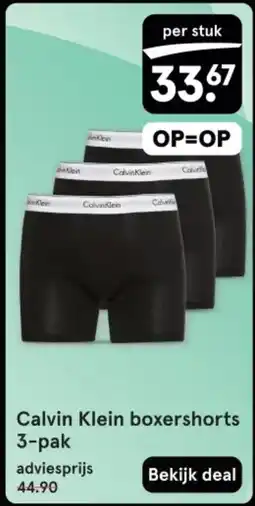 Etos Calvin Klein boxershorts aanbieding