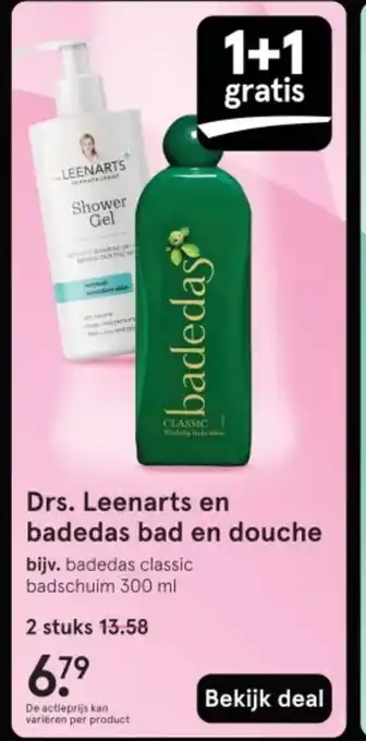Etos Drs. Leenarts en badedas bad en douche aanbieding