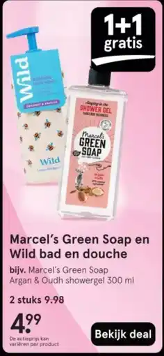 Etos Marcel's Green Soap en Wild bad en douche aanbieding
