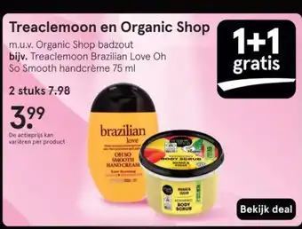Etos Treaclemoon en Organic Shop aanbieding