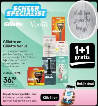 Etos Gillette en Gillette Venus aanbieding
