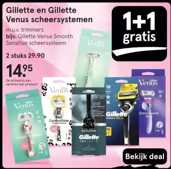 Etos Gillette en Gillette Venus scheersystemen aanbieding