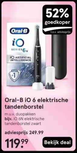 Etos Oral-B iO 6 elektrische tandenborstel aanbieding