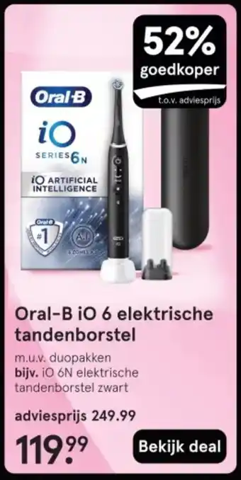 Etos Oral-B iO 6 elektrische tandenborstel aanbieding