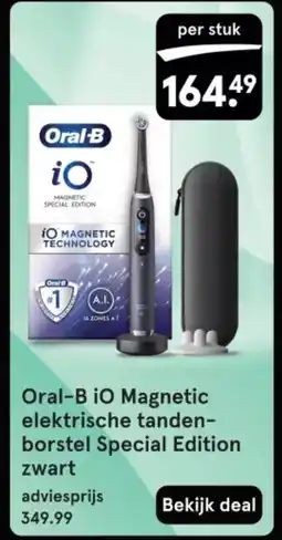 Etos Oral-B iO Magnetic elektrische tanden- borstel Special Edition zwart aanbieding