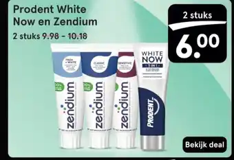 Etos Prodent White Now en Zendium aanbieding
