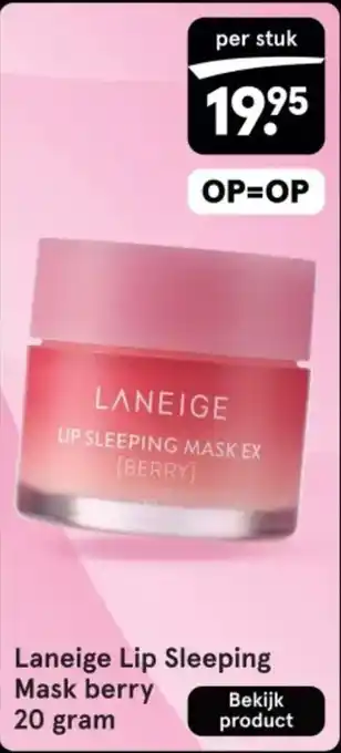 Etos Laneige Lip Sleeping Mask berry aanbieding
