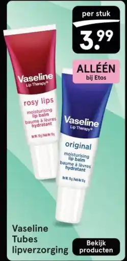 Etos Vaseline Tubes lipverzorging aanbieding