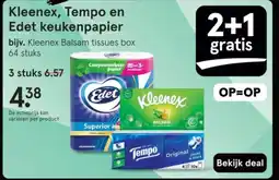 Etos Kleenex, Tempo en Edet keukenpapier aanbieding