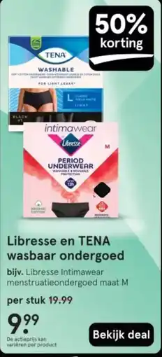 Etos Libresse en TENA wasbaar ondergoed aanbieding