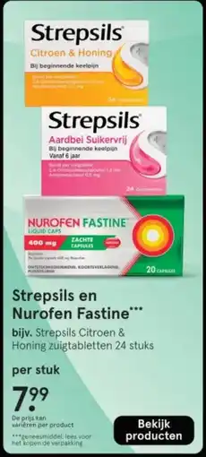 Etos Strepsils en Nurofen Fastine aanbieding