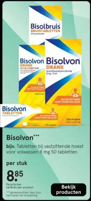 Etos Bisolvon aanbieding