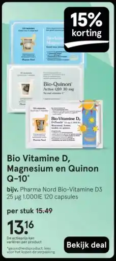 Etos Bio Vitamine D, Magnesium en Quinon Q-10 aanbieding