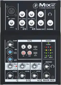 Coolblue Mackie MIX 5 aanbieding