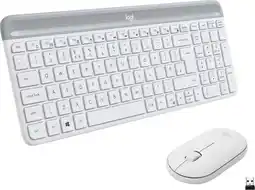 Coolblue Logitech MK470 Slim Draadloos Toetsenbord en Muis Wit QWERTY aanbieding