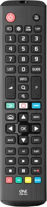 Coolblue One for All URC4911 LG Afstandsbediening aanbieding
