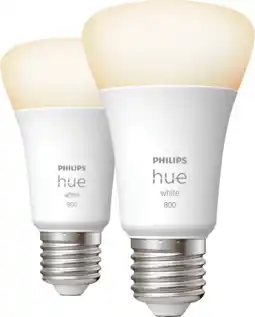 Coolblue Philips Hue White E27 800lm Duo pack aanbieding