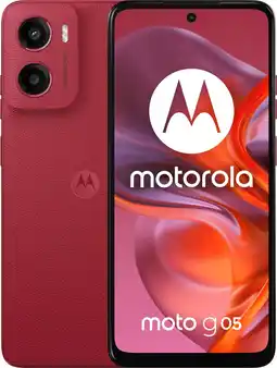 Coolblue Motorola Moto G05 64GB Rood 4G aanbieding