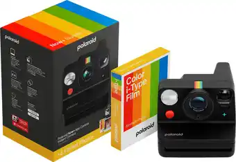 Coolblue Polaroid Now+ 3 Zwart + Color Film (8 stuks) aanbieding
