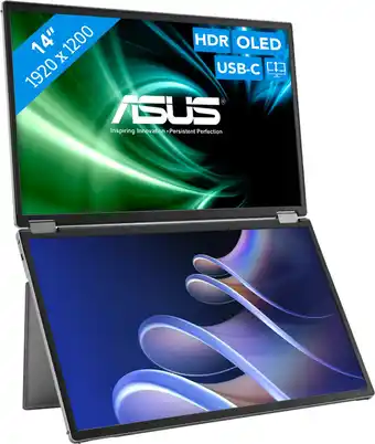 Coolblue ASUS ZenScreen Duo OLED MQ149CD aanbieding