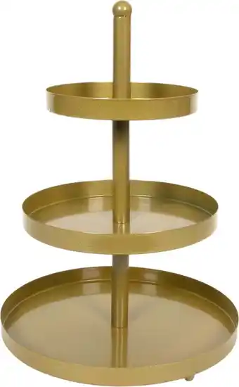 Intratuin Etagère goud D 25 H 30 cm aanbieding