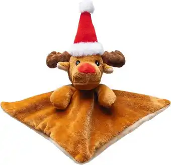 Intratuin Beeztees knuffeldoek Kerst rendier 21 x 21 x 15 cm aanbieding