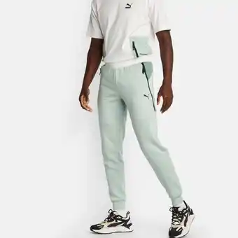 Foot Locker Puma Tech Broeken Heren - Groen - Maat XS - Poly Fleece aanbieding