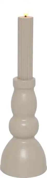 Intratuin Countryfield LED kaars Tabe crème D 8 H 25,5 cm aanbieding