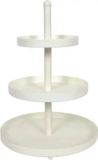 Intratuin Etagère 3-laags wit D 25 H 35 cm aanbieding