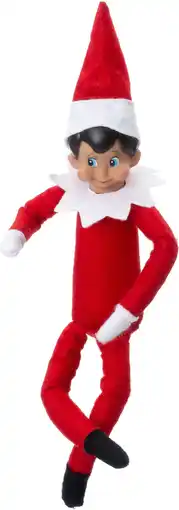 Intratuin Intratuin kerstfiguur elf zittend rood 8 x 5 x 35 cm aanbieding