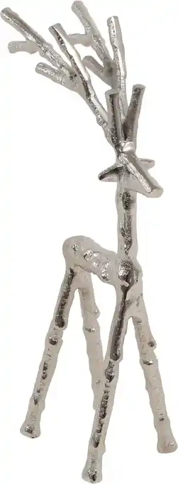 Intratuin Countryfield beeld Zen hert zilver 7 x 14 x 30 cm aanbieding