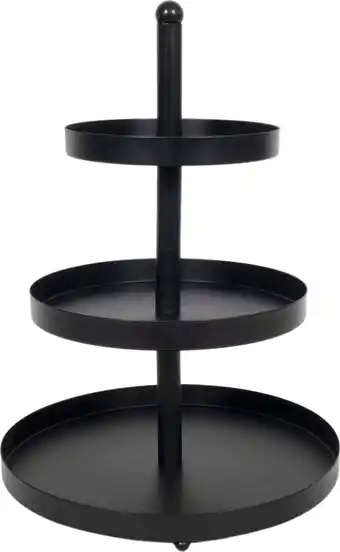 Intratuin Etagère 3-laags zwart D 25 H 35 cm aanbieding