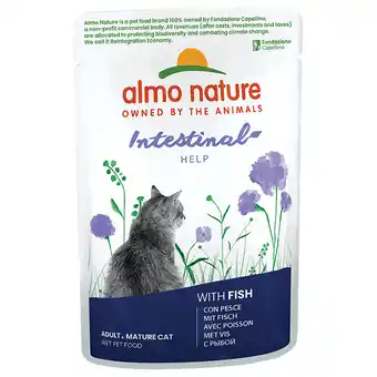 Zooplus 12kg + 6kg gratis! Almo Nature natvoer 18kg - Digestive Help met Vis (18 x 70 g) aanbieding