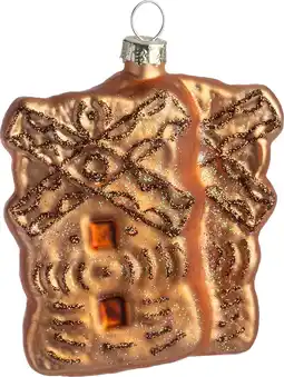 Intratuin Intratuin kerst ornament speculaas goud 7,5 x 2,8 x 9,1 cm aanbieding