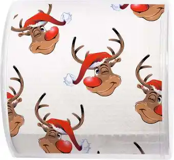 Intratuin Paper + Design toiletpapier Kerst rudolph 3-laags aanbieding