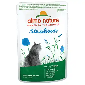 Zooplus 12kg + 6kg gratis! Almo Nature natvoer 18kg - Sterilised tonijn aanbieding