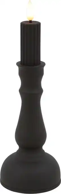 Intratuin Countryfield LED kaars Tabe zwart D 8 H 23 cm aanbieding